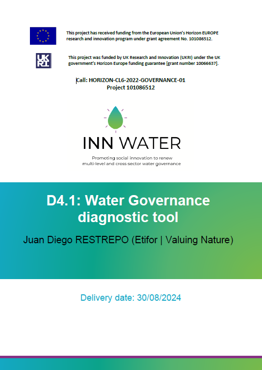 D4.1: Water Governance diagnostic tool